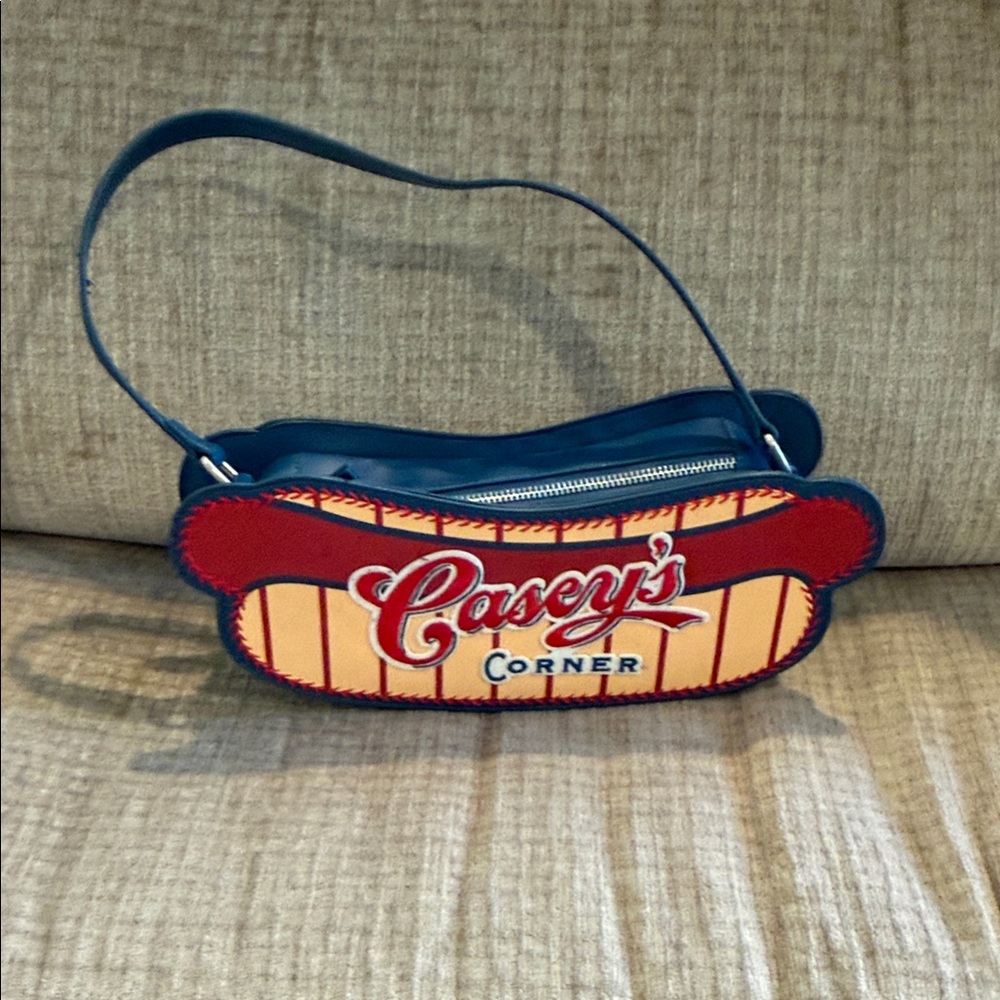 Disney’s Casey's Corner Hot Dog Shaped Bag APX 10 x 4 1/2 x 3 2021